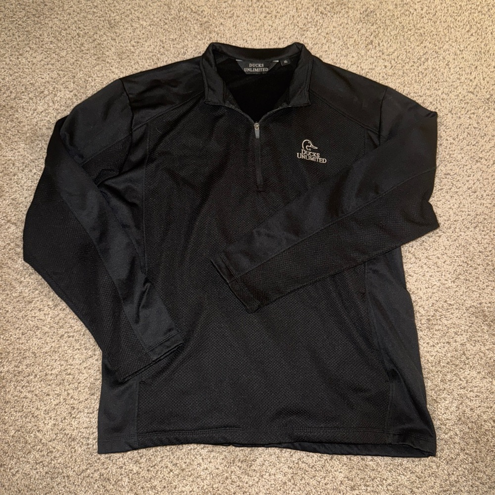 Ducks Unlimited black quarter zip
